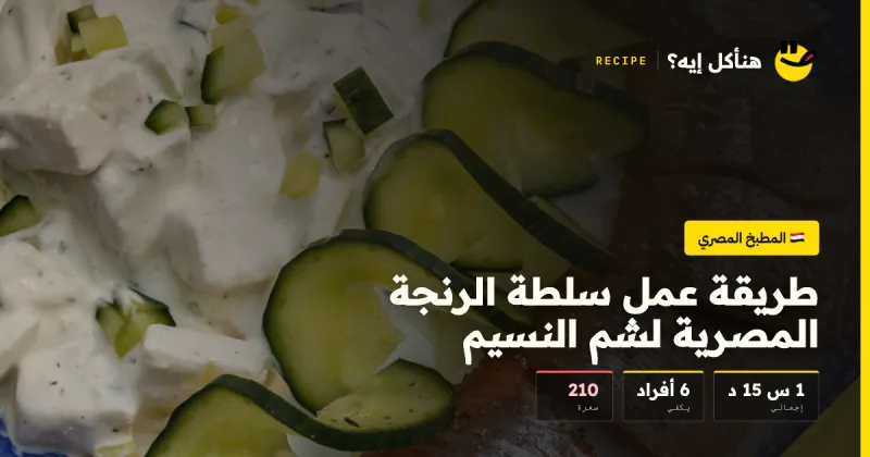 طريقة عمل سلطة الرنجة المصرية لشم النسيم — المطبخ المصري على هنأكل إيه؟